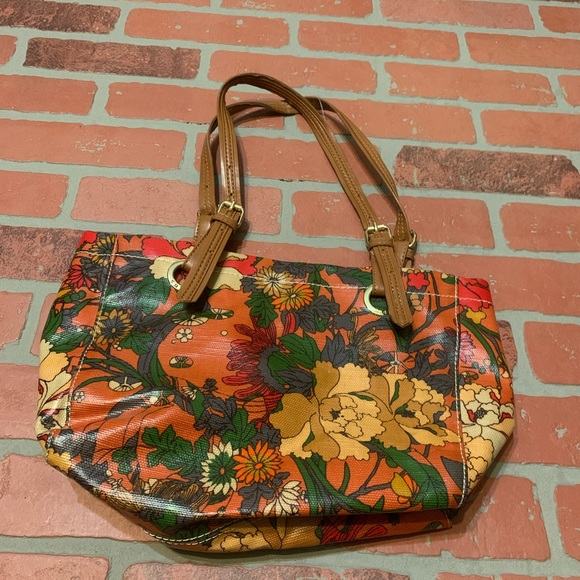 sakroots Floral Shoulder Bag Coated Canvas Purse - Picture 3 of 7